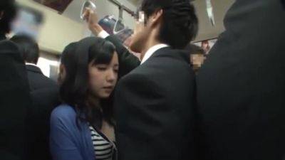 05747 Bust rubbed by a molester - hclips.com - Japan