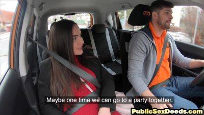 Seduced wild bitch fucked in car by dirty instructor - txxx.com