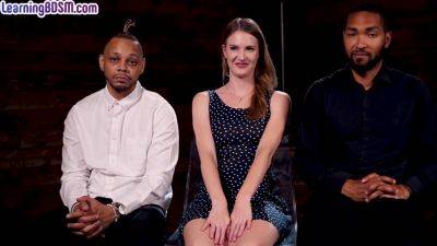 BDSM anal babe 3way fucked and whipped by BBC dom guys - hotmovs.com