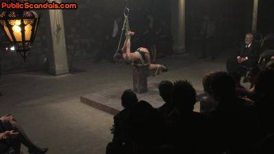 BDSM scandal slut dominated hardcore in front of people - hotmovs.com