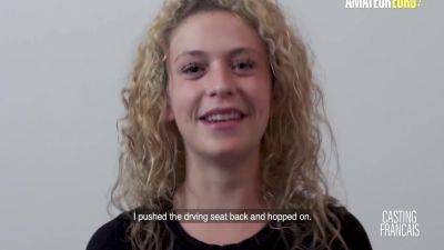 Curly Hair In Sexy Newbie Leila Fucks Like Crazy At Audition - hotmovs.com - France