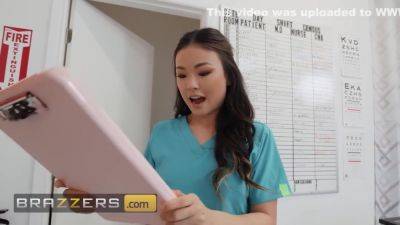 Louise Louellen And Lulu Chu In Is At Her Work When It Comes To Taking Sperm Samples From Her Patients - hclips.com