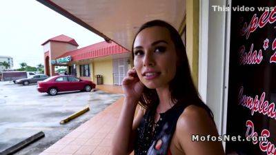 Beautiful Brunette Playing Hard In Public - Aidra Fox - hotmovs.com