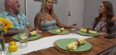 Step Mom - Misty likes to tease StepDad at the table - inxxx.com