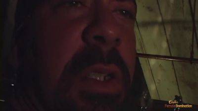 Girl In Black Boobs Enjoys Rough Sex In A Dungeon - hotmovs.com