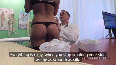 Sexy Blonde Patient In Lingerie At Doctors - videomanysex.com