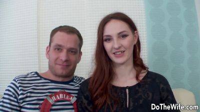 Wife in Sexy Stockings Irina Pavlova Shows Cuck Her Cum Filled Mouth - hotmovs.com