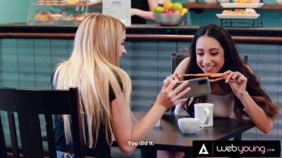 Khloe Kapri - Kiarra Kai - Khloe - Khloe Kapri And Kiarra Kai - Popular Is Caught By The Coffee Shop Barista While Fucking Her Bestie In A Live Stream - upornia.com