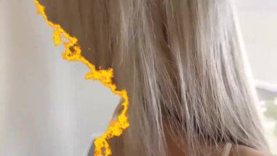 sophie taped up on the floor - upornia.com - Britain