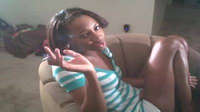Ebony Babe Kiki Smoking A Cigarette - upornia.com