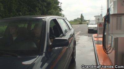 Jessika Makarov's blonde pussy gets double penetrated outdoors - sexu.com - Czech Republic