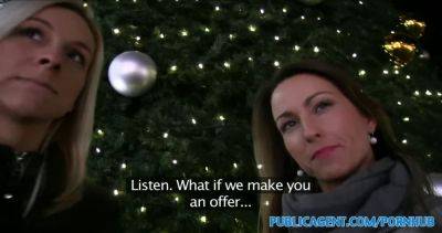 Simone Peach & Bianca Ferrero team up to finish off a second big cock for Xmas - sexu.com - Czech Republic