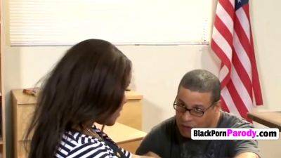 Juicy Ebony Hottie Got Battered Hard - hotmovs.com