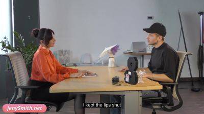 Psychologist 3 (part 2). Jeny Smith got naked and gave him to touch her - hclips.com