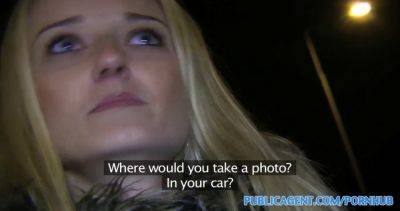 Blonde with long hair swallows massive load in POV reality video - sexu.com