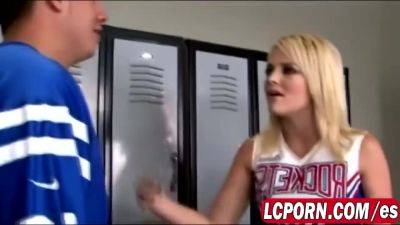 Cute Cheerleader Sucking Doggy Style Locker Room - videomanysex.com