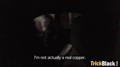 Ebony Chick Tricked Into Banging Cop - hclips.com