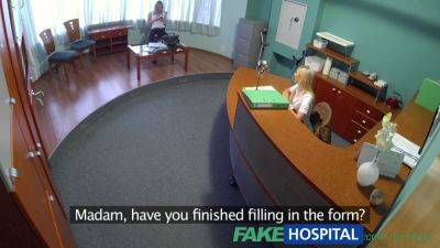 Angel Piaff - Naughty Czech patient with blonde hair begs for a reality check in fake hospital - sexu.com - Czech Republic