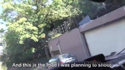 Shaved Cunt Busty Teen Hitchhiker Fucks - hclips.com