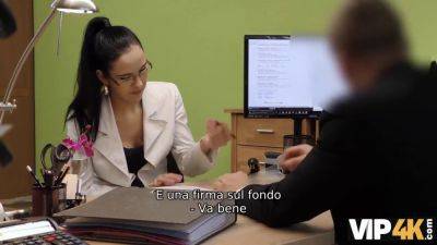 Watch La Futura Rockstar get her tight pussy stretched by an agent for cash - sexu.com - Czech Republic