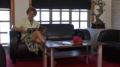 The Busty Granny Presented In Lingerie Shows How Much She Wants To Fuck To Enjoy With Her Lover - upornia.com