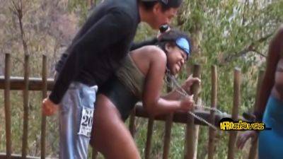 Black Chicks Pounded Outdoors - hclips.com