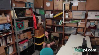 Security Guard Pounding Brunette Babe - hotmovs.com