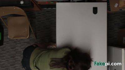 Security Guard Pounding Brunette Babe - hotmovs.com