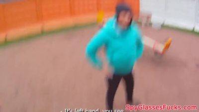 Euro Babe Sprayed With Jizz In Pov - hotmovs.com