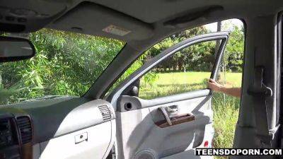 Averi Brooks stuck in window & fucked hard by a huge cock - sexu.com