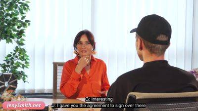 Psychologist. Jeny Smith got naked and gave him to touch her - hclips.com - Russia