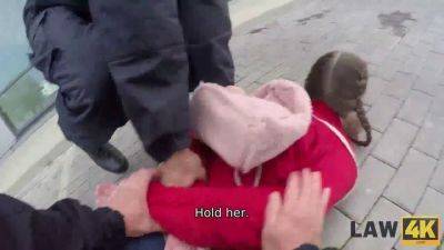 Cindy Shine - Cindy Shine in uniform gets wild in cage with security officer & brian Ragnastone - sexu.com