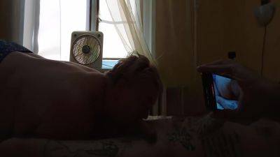 Sucks My Cock And Rubs Against It With Big Tits - hclips.com - Russia