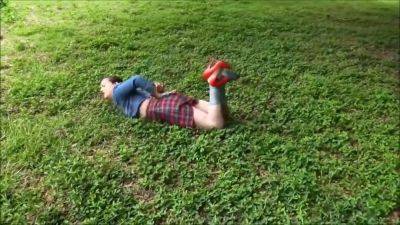 Hot Little Schlgrl Left Strppd And Tied Outside After Escpe - hotmovs.com