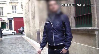 brunette girl first porn casting - txxx.com - France