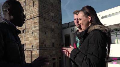 Pale Brunette Shares Her Warm Pussy Between Two Handsome Hunks - videooxxx.com