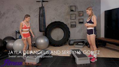 Jayla De-Angelis - Watch Jayla De Angelis and Sereyna Gomez finger each other's sweet pussy in the gym! - sexu.com - Czech Republic - Poland