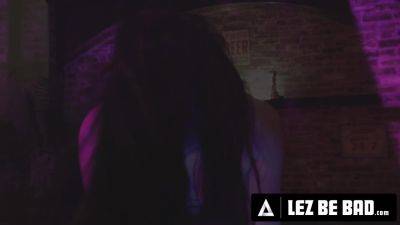 LEZ BE BAD - Skilled Stripper Alison Rey Brings Hot Newcomer Ember Snow Home For HARD STRAP-ON FUCK - txxx.com