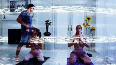 StepSisters Hime Marie, Scarlet Skies & Kay Lovely Get a Pussy-Filling Fun with Brockcooper in this Free Use Fantasy - sexu.com