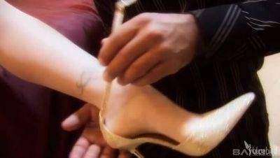 Amy's Hubby Can't Resist Rubbing Her Feet and Big Tits - xxxfiles.com