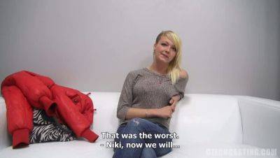 Celestial Nikola: Blonde Casting with Piercings - xxxfiles.com - Czech Republic