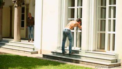 Nathaly Heaven in Damp Grass and Satin Desire - veryfreeporn.com