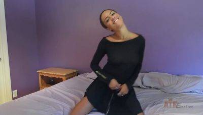 Gorgeous Shaved Brunette With Piercing & Small Tits - xxxfiles.com