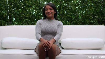 Ebony Interracial Cumshot Casting in Sydney (POV) - porntry.com