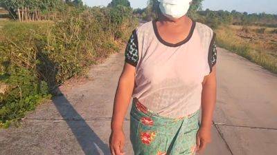 Auntie Walks And Her Breasts On The Side Of The Road - upornia.com