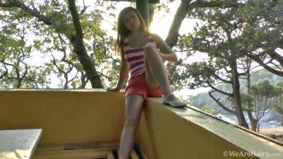 Outdoor Playtime: Hairy Brunette Era's Adventure - porntry.com