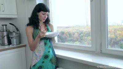 Efina's Kitchen Striptease & Masturbation With Lingerie - veryfreeporn.com