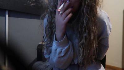 Dirty Talk While A Cigarette With Tight Leggins For You! 5 Min - upornia.com