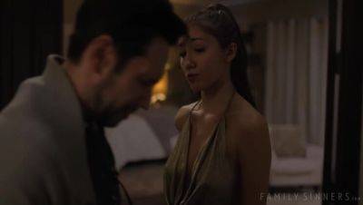 Facial Fun with Brunette in Family Favors 3, Scene 2 - veryfreeporn.com