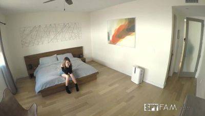 Riley Reid - Melissa Moore - Desperate Stepdaughter Riley Gets Paid for a Lewd Handjob - porntry.com